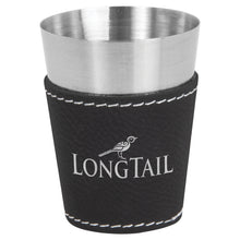 Load image into Gallery viewer, Laserable Leatherette &amp; Stainless Steel Shot Glass
