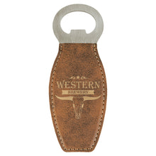 Load image into Gallery viewer, Laserable Leatherette Bottle Opener with Magnet
