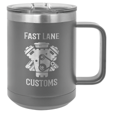 Load image into Gallery viewer, 15 oz Stainless Steel Coffee Mug
