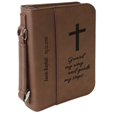 Load image into Gallery viewer, Book/Bible Cover w/Zipper and Handle Large
