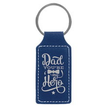 Load image into Gallery viewer, Leatherette Rectangle Keychain
